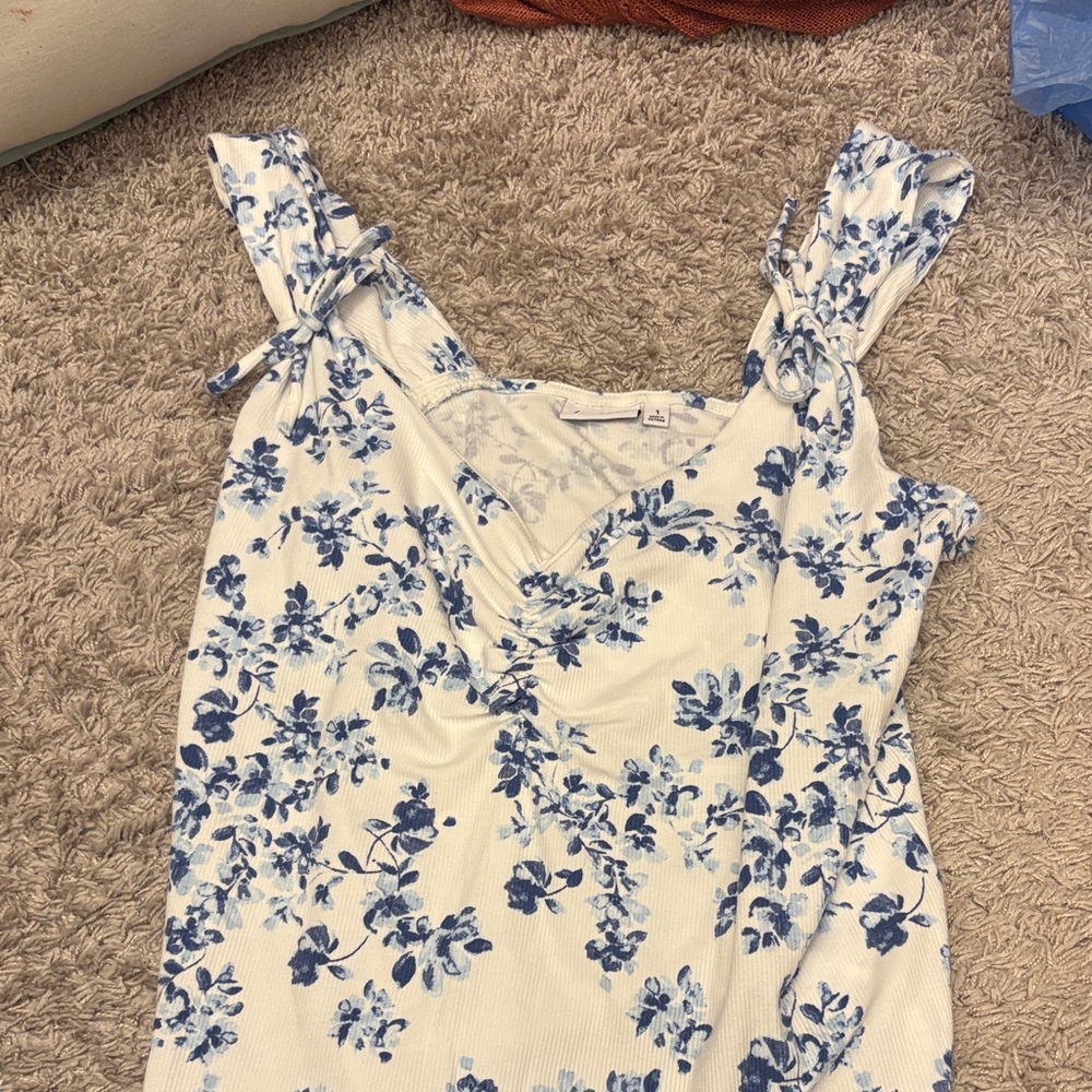 Lovesick Blue Floral Women's Blouse from Torrid